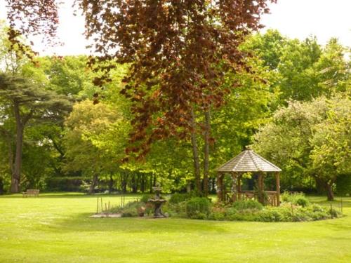 a gazebo in the middle of a park at Beech View in Malton