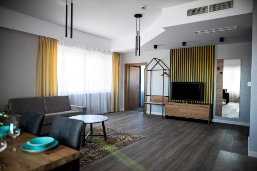 ibis styles Grudziadzにあるテレビまたはエンターテインメントセンター