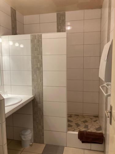 Koupelna v ubytování Hotel D'Albion