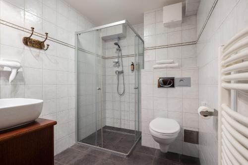 Koupelna v ubytování Pytloun Chateau Hotel Ctěnice