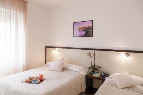 Postel nebo postele na pokoji v ubytování Hotel Viola