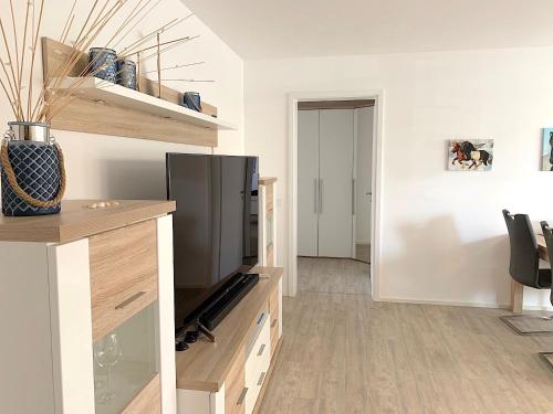 Η κουζίνα ή μικρή κουζίνα στο Ferienwohnung Freyja Hafenspitze Eckernförde