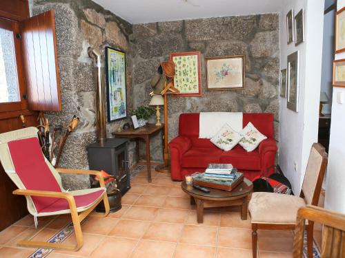 Χώρος καθιστικού στο Casa de São João das Castanheiras