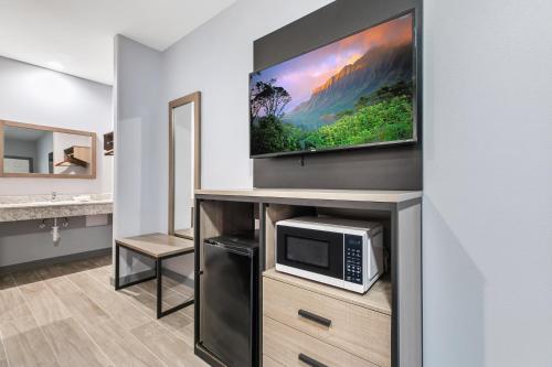 Η κουζίνα ή μικρή κουζίνα στο El Delfín Lodge