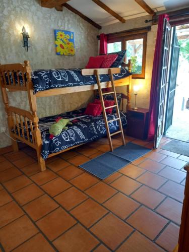 Postel nebo postele na pokoji v ubytování Gite Rural Charente Maritime
