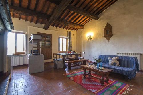 Χώρος καθιστικού στο Agriturismo tranquillo e con vista panoramica