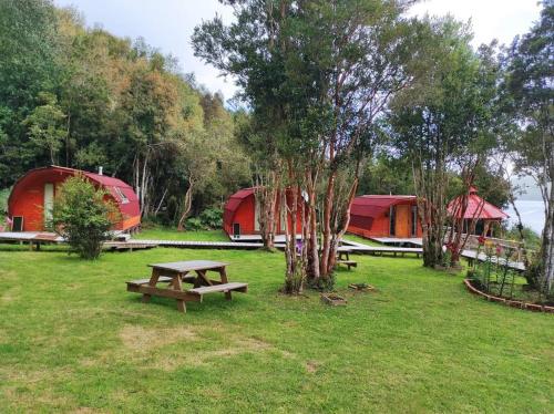 Un jardín fuera de Eco Cabañas Wanderlust