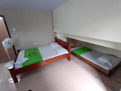 Ecocabañas Manguareにあるベッド