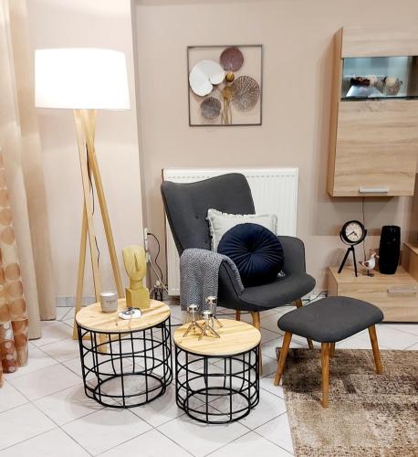 Posezení v ubytování Unique, Stylish Studio near Beaches