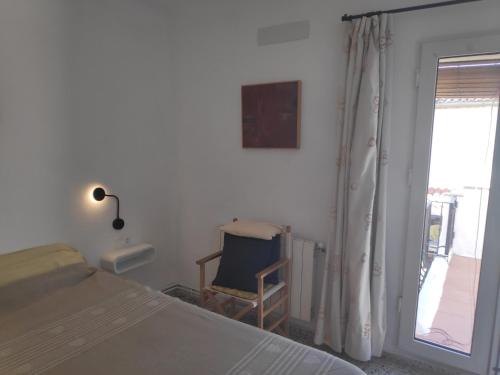 Postel nebo postele na pokoji v ubytování Casa en Purchil