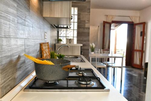 Ruang duduk di Residence Chiaro di Luna