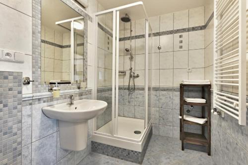 Koupelna v ubytování Pension Česká
