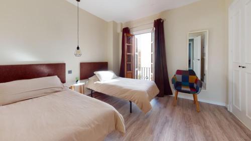Posteľ alebo postele v izbe v ubytovaní Villa Pedro, Beach House zwischen Marbella und Estepona