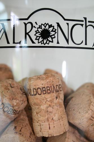 a bunch of wine corks sitting next to each other at Azienda Agrituristica Calronche in Refrontolo