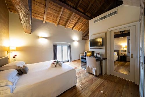 Cama o camas de una habitación en Hotel Parco Borromeo - Monza Brianza