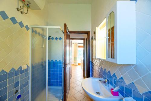 Koupelna v ubytování Residenza Pierre et Vacances Badus