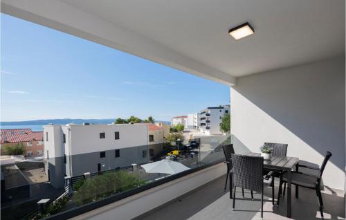 Μπαλκόνι ή βεράντα στο Stunning Apartment In Baska Voda
