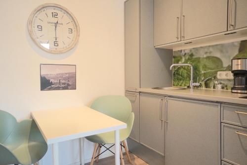 Una cocina o cocineta en Ferienwohnung ODIN am Schleswiger Dom