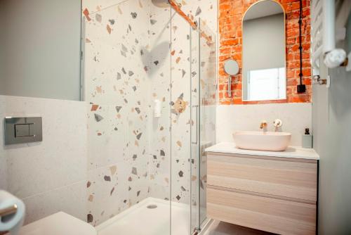 ห้องน้ำของ SMART STUDIO Apartamenty Kwidzyn, Śniadania, Bezpłatny Parking, Faktury VAT