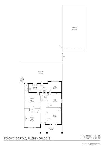 a floor plan of a house at Swainson on Coombe in Woodville