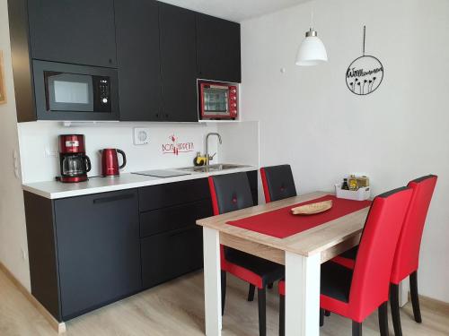 Η κουζίνα ή μικρή κουζίνα στο FeWo Amalia