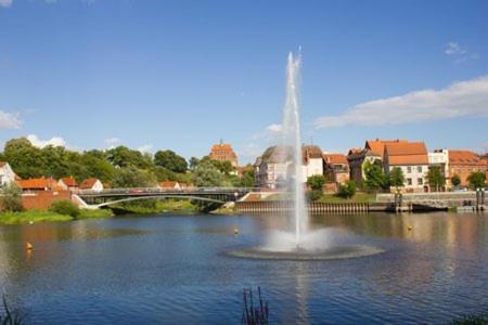 Výhled na řeku, která protéká v blízkosti apartmánu