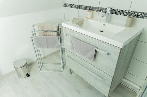 Et badeværelse på Le Cissereau - Chambres et table d'hôtes