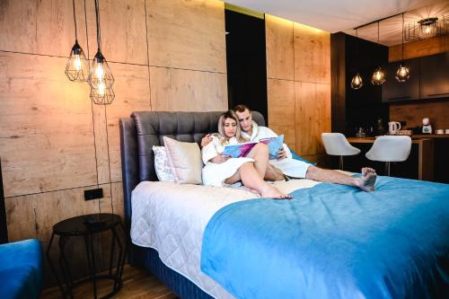 Postel nebo postele na pokoji v ubytování Spa Intimo Doboj