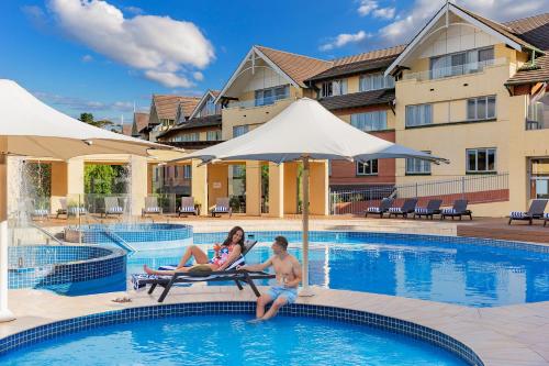 Bazén v ubytovaní Fairmont Resort & Spa Blue Mountains MGallery by Sofitel alebo v jeho blízkosti
