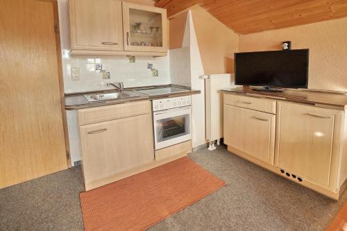 Dapur atau dapur kecil di Gästehaus Bergfrieden