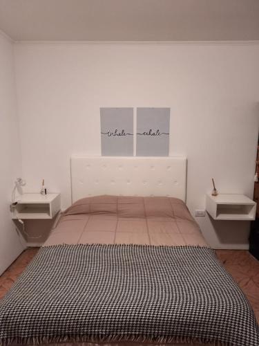 Cama o camas de una habitación en La casa de Pinto