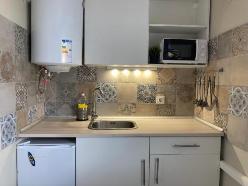 Kuchyň nebo kuchyňský kout v ubytování Estudio Playa del Carmen