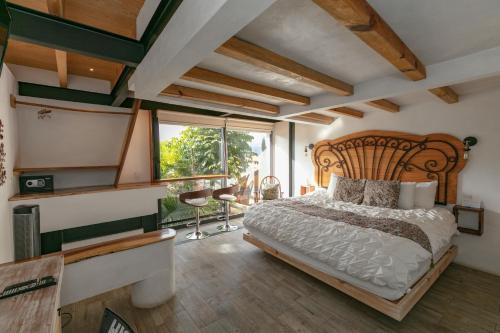 Una cama o camas en una habitación de Casa Acento