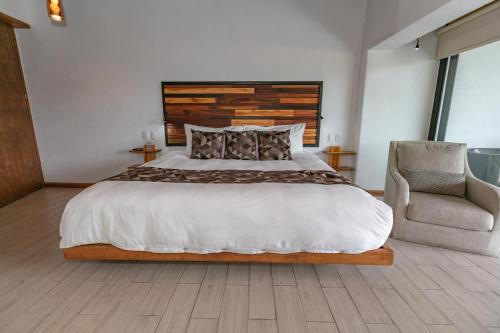 Una cama o camas en una habitación de Casa Acento