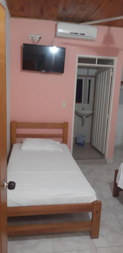 Katil atau katil-katil dalam bilik di HOTEL LA QUINTA
