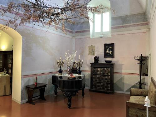 Ruang duduk di Palazzo Bernardini B & B