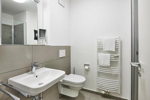 Koupelna v ubytování Deichhäuser Anna Küste Deichhäuser Anna Küste 3-22