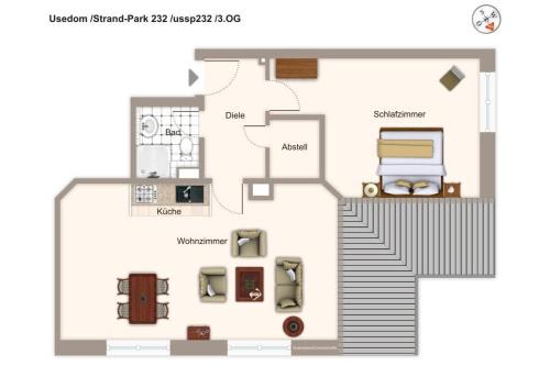 План на етажите на Strand-Park Strand-Park 232