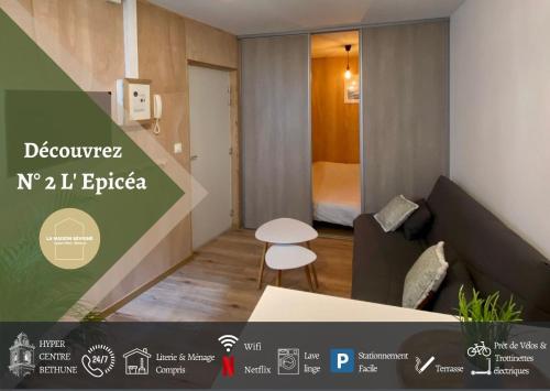 Een certificaat, prijs of ander document dat getoond wordt bij N°2 L'épicéa - Appart Hôtel La Maison Sévigné