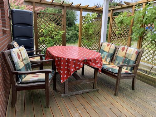 Μπαλκόνι ή βεράντα στο Ferienwohnung Daddeldu