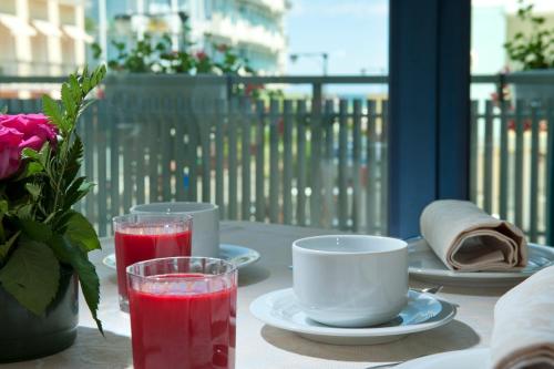 Balkón nebo terasa v ubytování Hotel Gabbiano