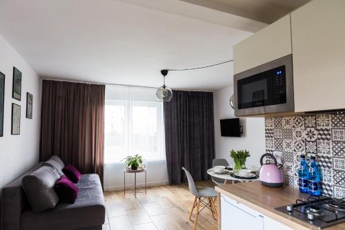 Kuchyňa alebo kuchynka v ubytovaní Apartament Asnyka