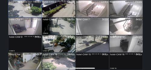 a collage of different pictures of a building at Casa Santiago Mayor in Cali