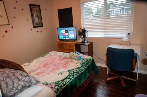 Ένα ή περισσότερα κρεβάτια σε δωμάτιο στο Private Room In a Hostel - D-3 Full kitchen