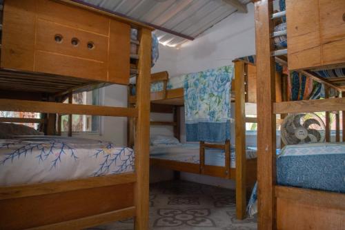 Poschodová posteľ alebo postele v izbe v ubytovaní L' Europe