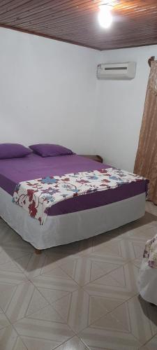 a bedroom with a bed in a room at Alojamiento Familiar Nobili in Puerto Iguazú