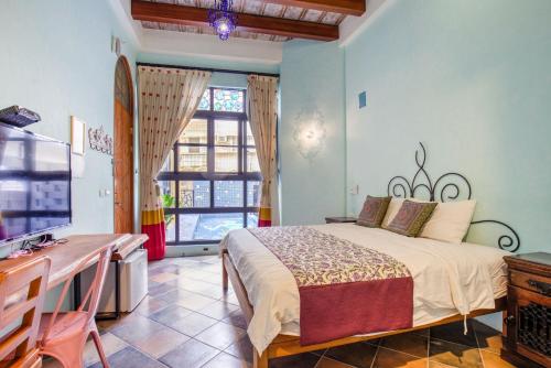 Ein Bett oder Betten in einem Zimmer der Unterkunft Moon Star Villa