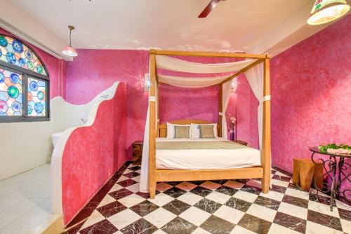 Ein Bett oder Betten in einem Zimmer der Unterkunft Moon Star Villa