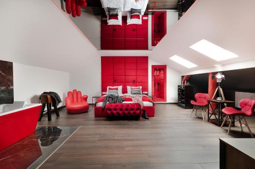 Posezení v ubytování Hotel Korona Spa & Wellness