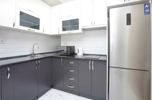 Dapur atau dapur kecil di Apart-hotel on Koghbatsi 16